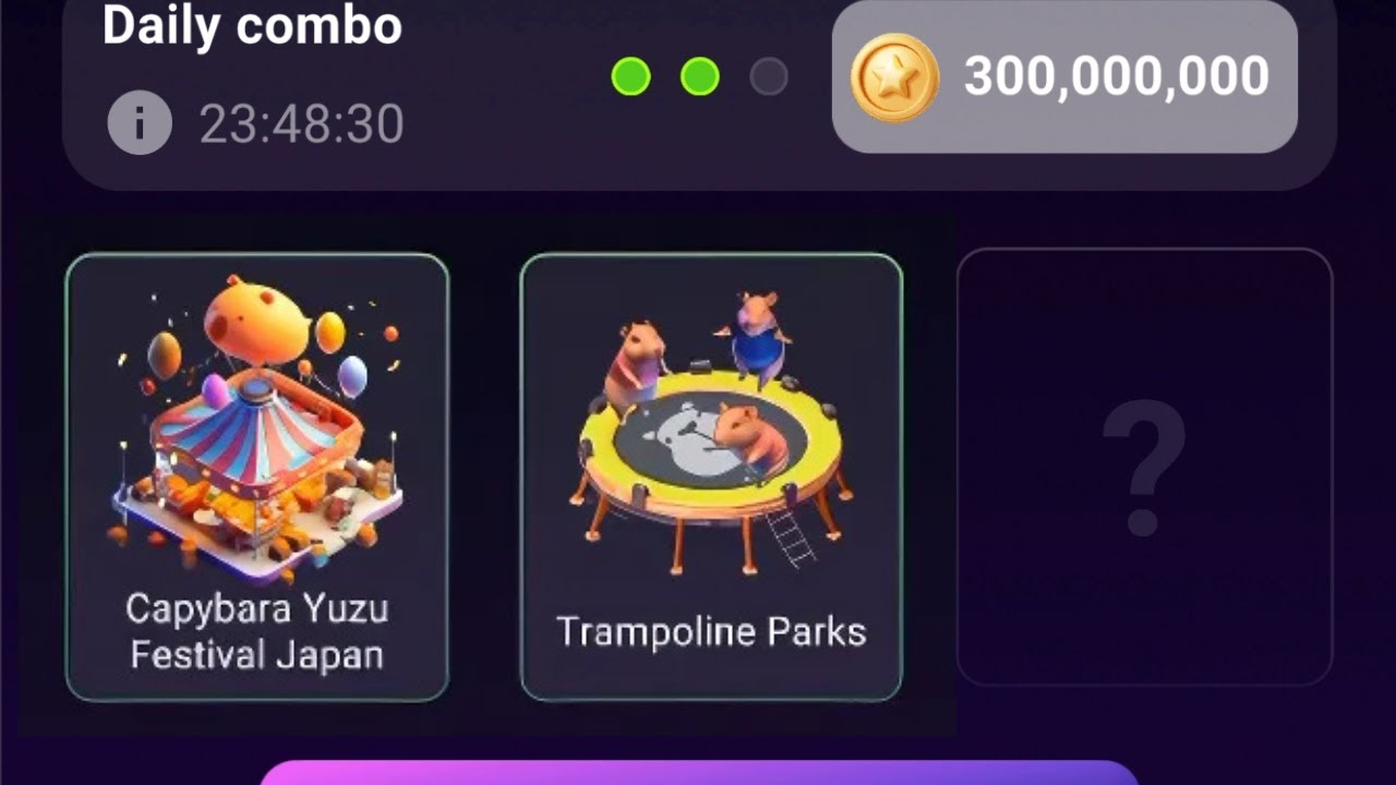 Capybara Nation Daily Combo 26 & 27 November |Capybara Nation Airdrop ...
