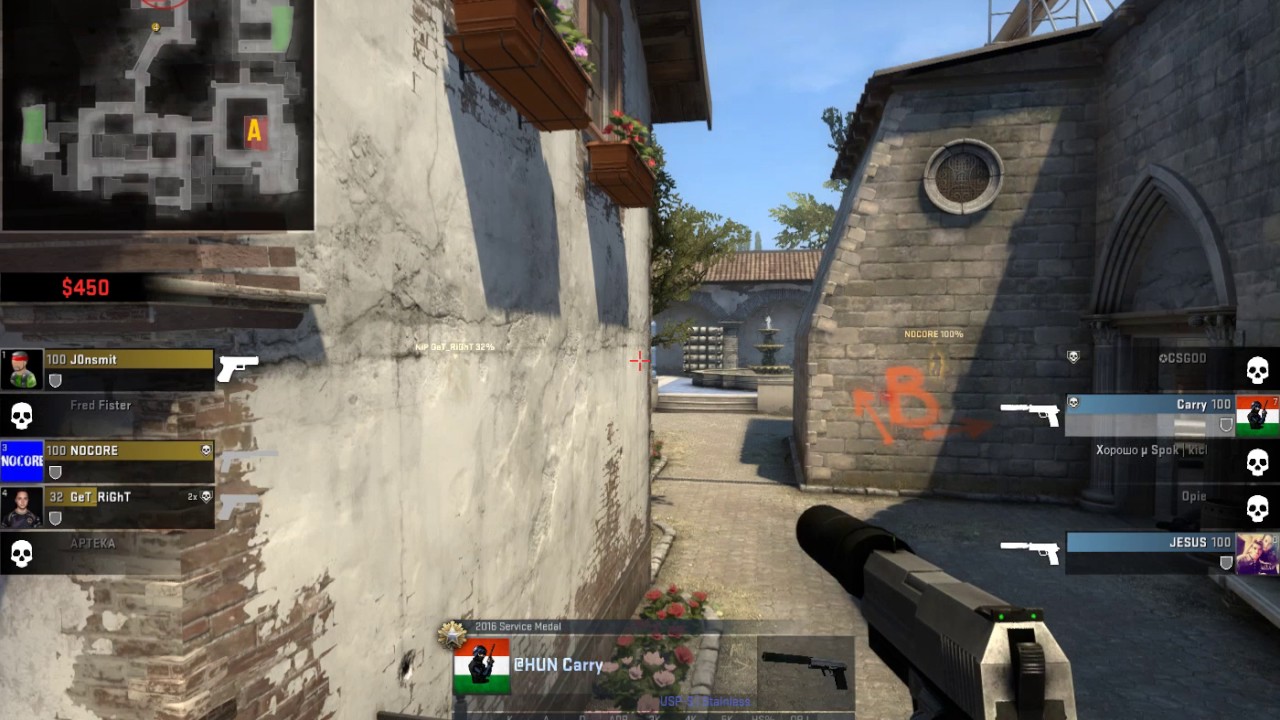 Cs:Go USP 4 kill - YouTube