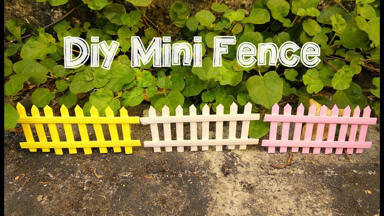 DIY Mini Wooden Fence for Fairy Garden Miniature Landscape Home Decoration  J 