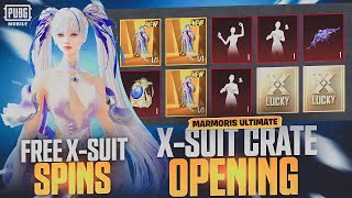 New Marmoris X Suit Crate Opening 😍 New Marmoris X Suit Spin 🔥 10000 UC Spin 🥵 #pubgmobile #NewXSuit