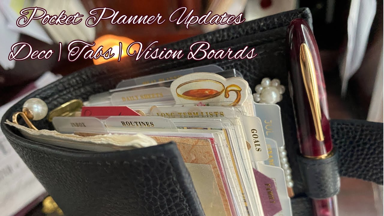 🌹Pocket Planner Updates | Deco, Tabs and Vision Boards✨ Alexa’s Agenda