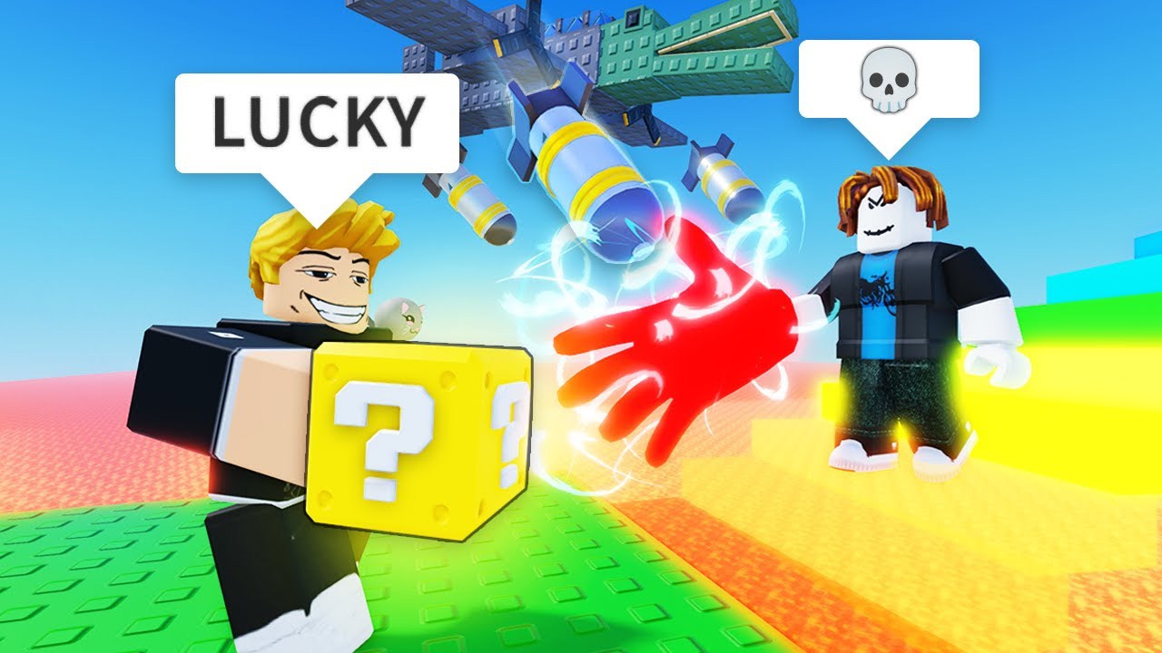 ROBLOX Lucky Block Tower 🍀 - FUNNY MOMENTS (MEMES)