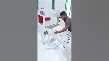 Water bottle bundle packing: Web Sealer with Shrink Tunnel  #shortsvideo #shorts