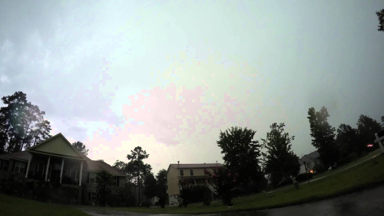 Shelf Cloud and Severe Thunderstorm Time Lapse - YouTube