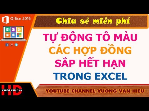 Tự động tô màu ngày sắp hết hạn hợp đồng trong excel bằng Conditional Formatting I Vương Văn Hiệu | Foci