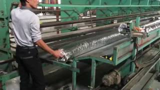 Insulated aluminum flexible duct production line