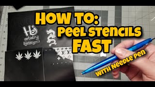 How to Peel Stencils Fast!