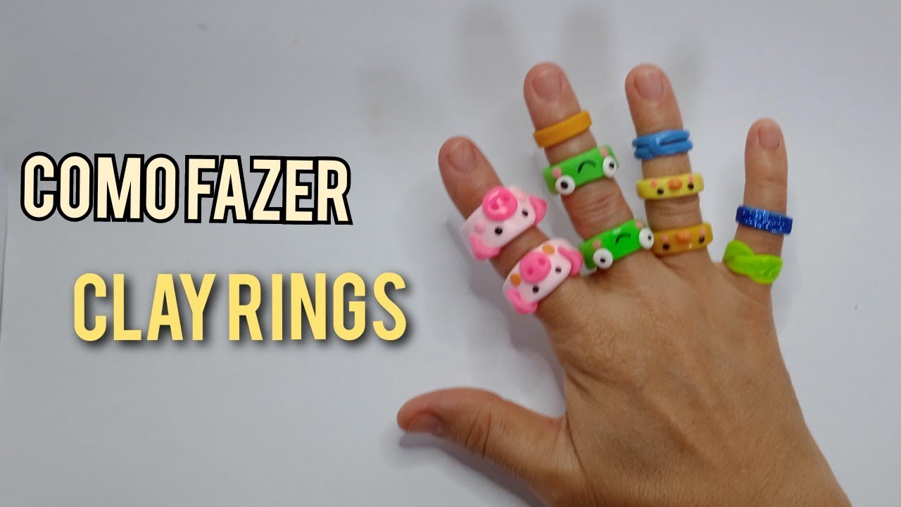 Como Fazer Anéis De Biscuit (Clay Rings)