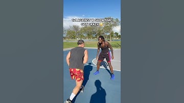 1v1 AGAINST K SHOWTIME GOT CRAZY 😳 #fyp #viral #trending #basketball #ballislife