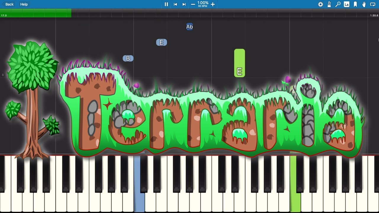 Terraria theme. Terraria на пианино. Террария тема на пиаригл. Террария Ноты для фортепиано. Песня террария Ноты.