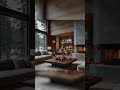 Cozy Luxury Cabin Ambience ❄️ Fireplace, Snowstorm, Forest Sounds | Winter Relaxation #relax #snow