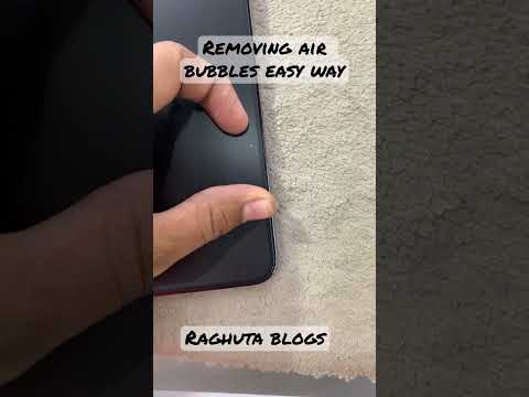 How to remove air bubbles from screen gaurd!🔥👌#shorts