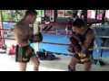 My Tiger Muay Thai Pad Training with Kru Yod, Thailand