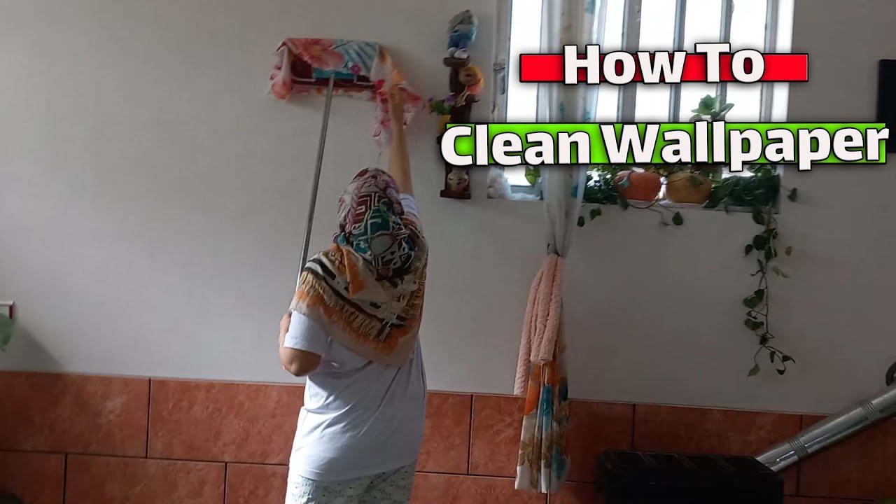 How To Clean Wallpaper at Home Easy Wall Cleaning YouTube
