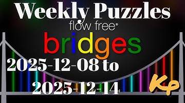 Flow Free Bridges - Weekly Puzzles - Clovers Challenge - 2025-12-08 to 14 - December 8 to 14th 2025