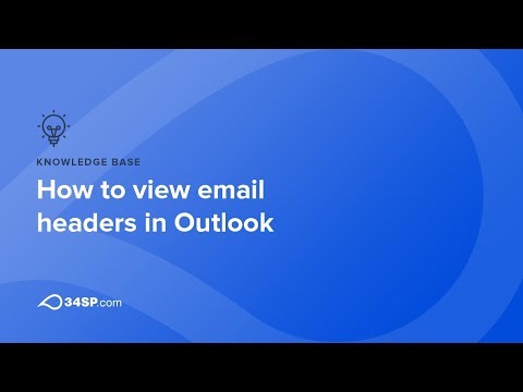 How to view email headers in Outlook