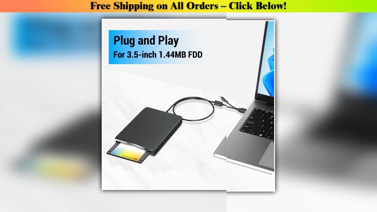 35 Inch External Floppy Disk Drive Portable USB 30 TypeC 144MB FDD Disk Reader for PC Laptop Deskto