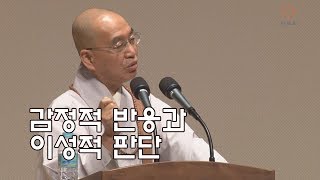 [법륜스님의 즉문즉설 제 1501회] 감정적 반응과 이성적 판단