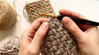 DENSE PATTERN HOOK BRAID crochet pattern @Katya SHODDI CROCHET crochet
