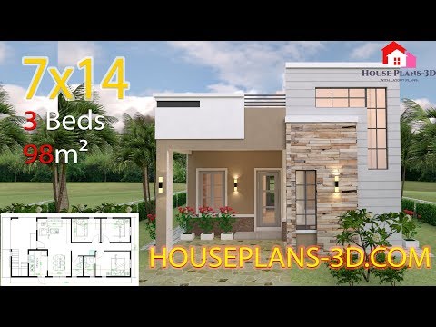 interior-house-design-7x14-with-3-bedrooms-terrace-roof-full-plans