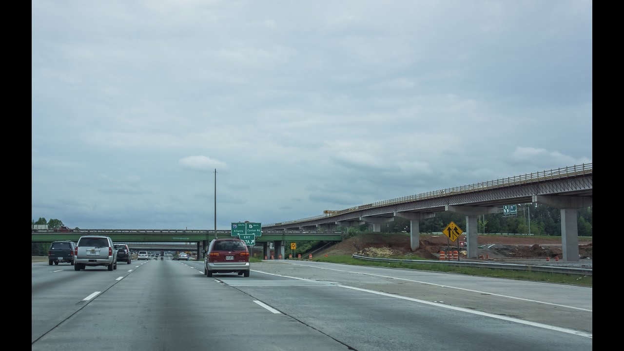 Atlanta I 75 Construction Map 