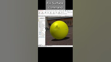 Fill Surface command in Solidwork #cadcam #solidworks