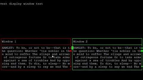 Arduino terminal UI framework demo 2