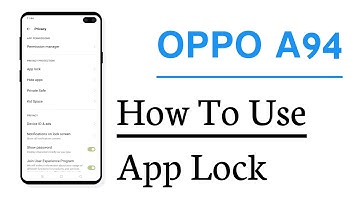 OPPO A94 Application Lock ! How To Lock Application in OPPO A94
