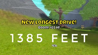 1385 feet | 422 m | My New Longest Drive in Disc Golf Valley screenshot 1