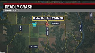 1 dead, 1 injured in Boone County crash Monday