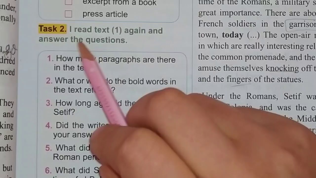 الثالثة متوسط / حل صفحة 73 لغة انجليزية تمرين 1 و2 / Iread and Do