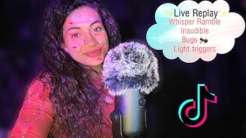 ASMR TikTok Live✨ 1 hr whisper ramble | Random Triggers