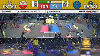 Qual 102 - 2018 First Championship - Detroit - Daly Subdivision
