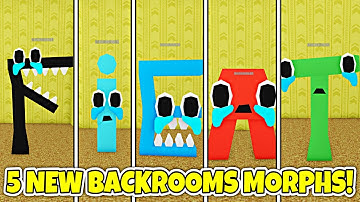 [10/27 UPDATE] How to get ALL 5 NEW SAD ALPHABET LORE LETTERS in BACKROOMS MORPHS! - Roblox