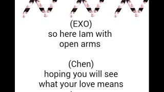 EXO open arms (with lyrics)