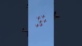 Fatbiking around Winnipeg. Rare sighting of Royal Canadian Airforce’s Snowbirds low-level pass