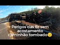 Caminho tombado na br161