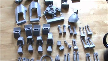 Forgeworld Reaver Titan Project Log - Unbagging - Legs