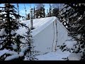 -34c Cold, Frigid and Freezing Wall Tent!!