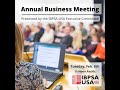 Ibpsausa annual business meeting