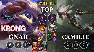 RNW KronG Gnar vs Camille Top - KR Patch 11.5