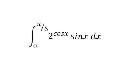 integral of 2^(cos x) sin x dx from 0 to π/6
