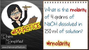 CPP#14: Molarity practice problem | Calculate molarity - Dr K