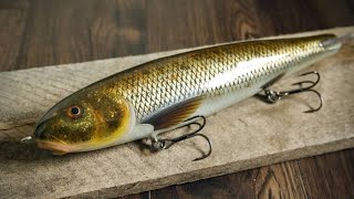 Lure making master class | carving a giant sucker glide bait