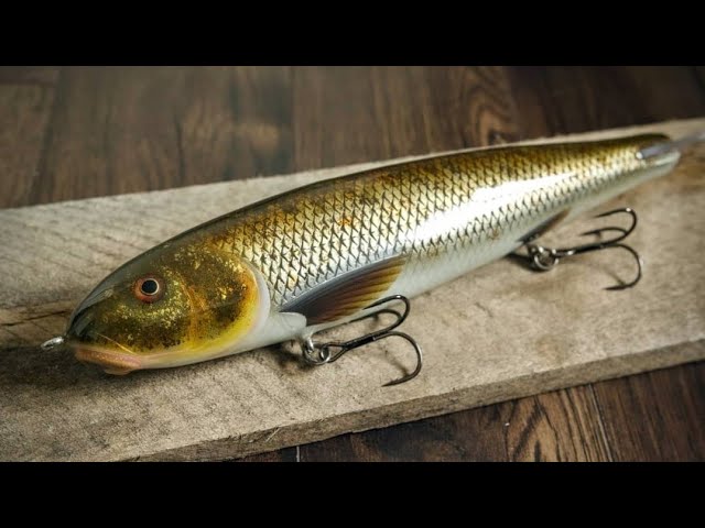 Making Wood and 5 minute epoxy Trout Glide Bait Fishing Lure 