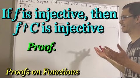 Prove if f is injective, then f↾C is injective [ILIEKMATHPHYSICS]
