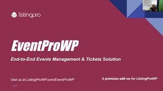 EventProWP - Event Management & Ticketing Add-On for ListingPro - Part 1 screenshot 3