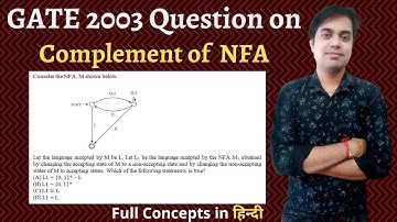 GATE 2003 Question Based on NFA | (Complement of NFA ≠ Complement of Language L)