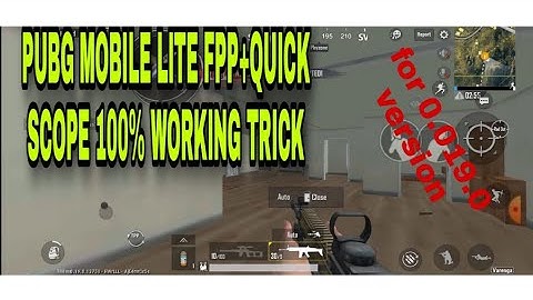 Pubg mobile lite FPP mode and quick scope 100% working trick 🔥🔥