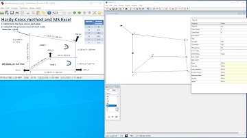 Demo: EPANET (free hydraulic design software) for water pipe network sizing, & calculating pressure